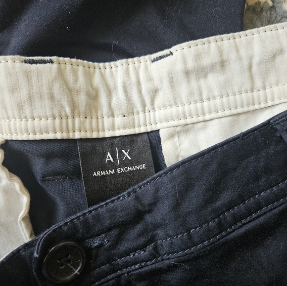 Armani Exchange flat front men's cotton blend trouser 34/32 - Picture 4 of 8